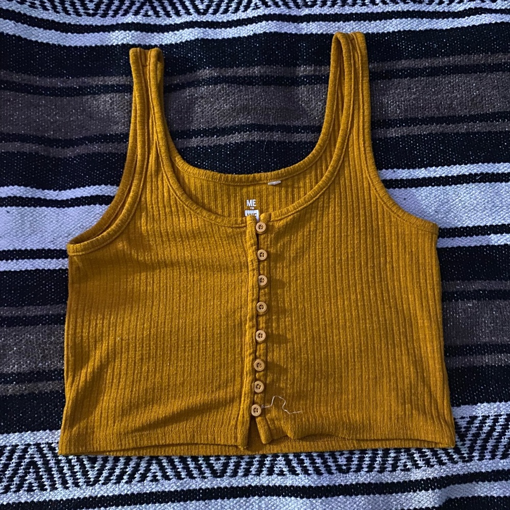 Yellow top,size S